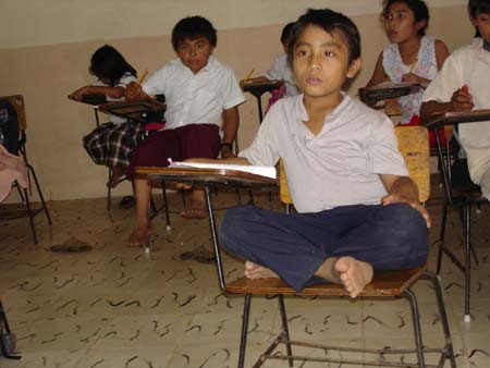classe pieds nus